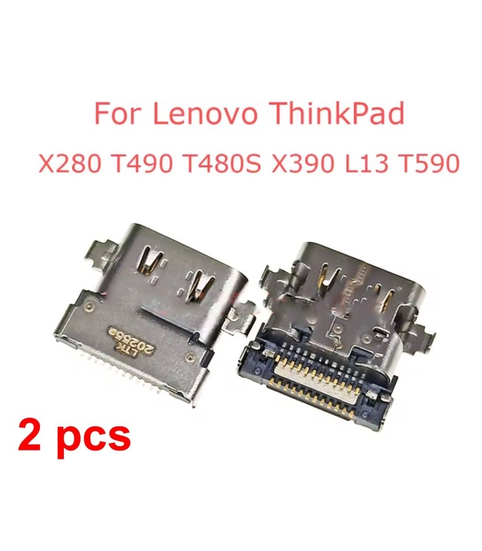 2pcs  Lenovo ThinkPad T480S 20L7 20L8 X390 X395 USB Type-C DC Jack Charging Port