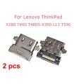2pcs  Lenovo ThinkPad T480S 20L7 20L8 X390 X395 USB Type-C DC Jack Charging Port