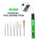 Mijing DM-12 Coaxial Polishing polish Pen with 7 Grinding Heads for boards