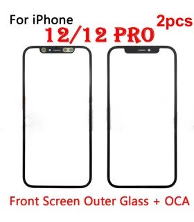 2x For Apple iPhone 12 12 Pro Replacement  with OCA Front Glass Screen Repair