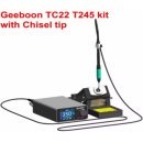 GEEBOON 240W TC22 soldering solder station T245 kit with Chisel tip and stand