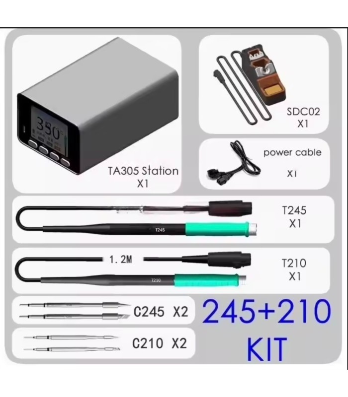 GEEBOON 150W TA305 Linear transformer soldering solder iron station c245C210 kit