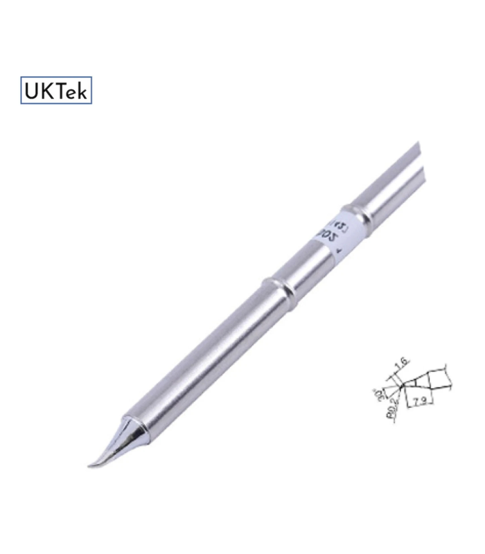 Oss T12-BJS Soldering Iron Tip for T12 Series Station Heater Solder curved Head