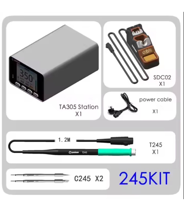 GEEBOON 150W TA305 Linear transformer soldering solder iron station c245 kit