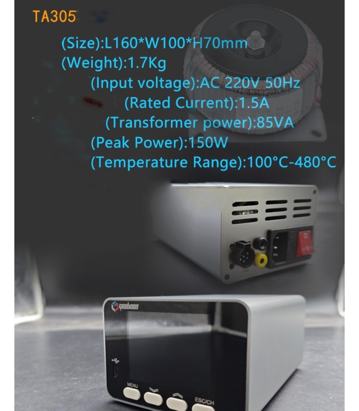 GEEBOON 150W TA305 Linear transformer soldering solder iron station c245 kit