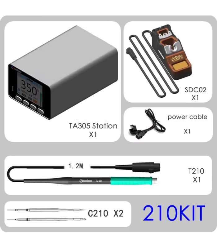 GEEBOON 150W TA305 Linear transformer soldering solder iron station c210 kit