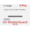 3 Pcs Google Pixel 6 7 8 7A 8A pro on board LCD Screen Display FPC 60 pin