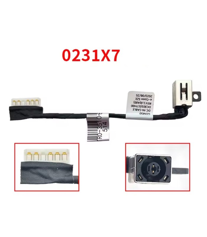 Dell Inspiron 15 3520 0231X7 DC Charging Power Port Jack Cable Socket