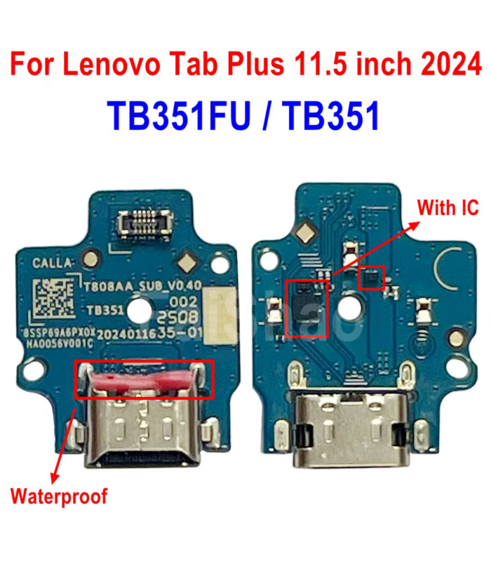 Lenovo Tab Plus 2024 TB351FU OEM USB Charger Port Connector Dock Board flex