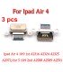 3pcs Apple Ipad Air 4 Air 5 Charging Data Cable Port Connector Usb-C White