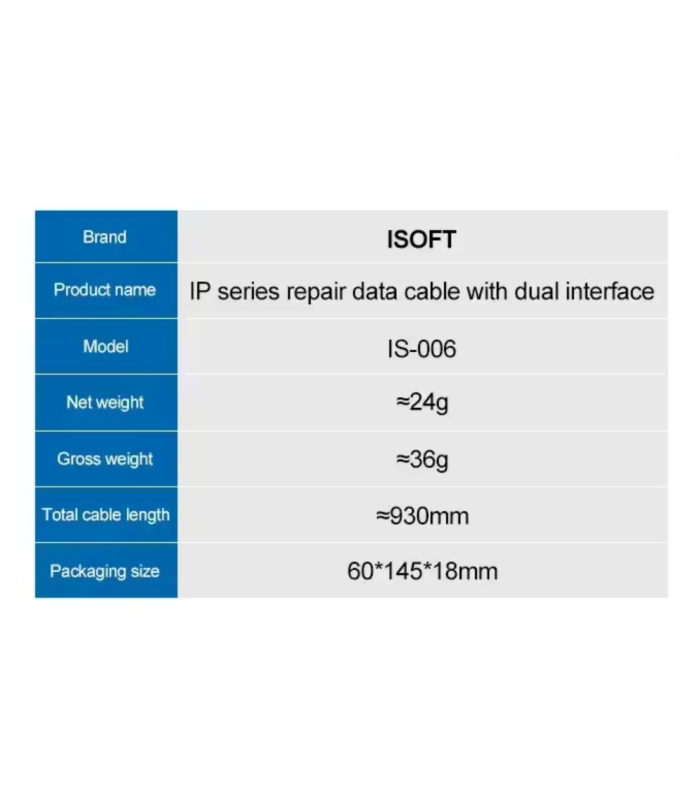 Restore Cable For iPhone 8Pin Type-C Double Head iSoft IS-006 For Repair Service