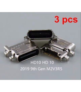 3pcs Amazon Fire HD10 2019 / 9th Gen M2V3R5 Charging Sync Type-C usb Port