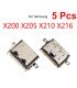 5pcs Samsung Tab A9 Plus X210 X215 X216 Charging Port DC Power Jack Type-C USB