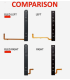 Nintendo Switch OLED Console Rail Replacement L&R Slider With Flex Cable