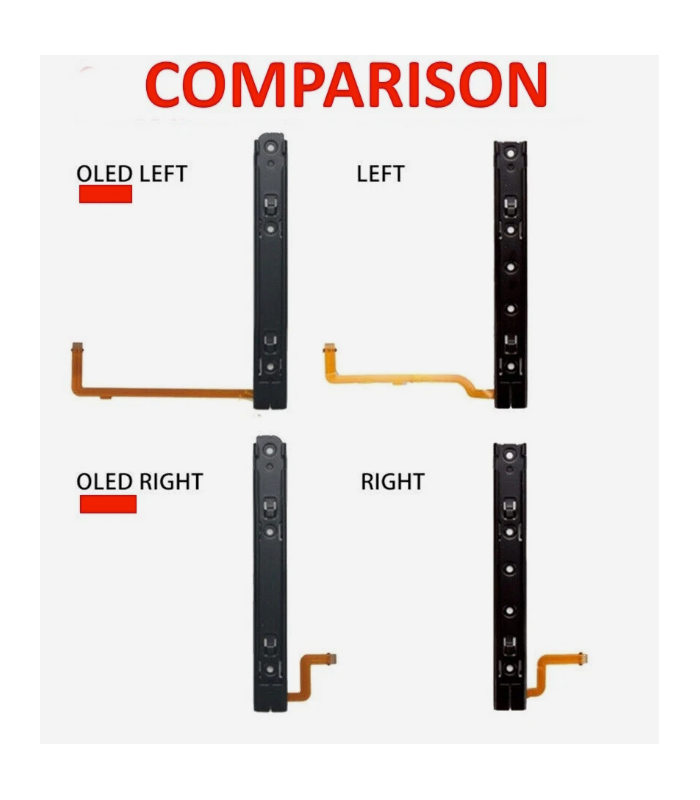 Nintendo Switch OLED Console Rail Replacement L&R Slider With Flex Cable