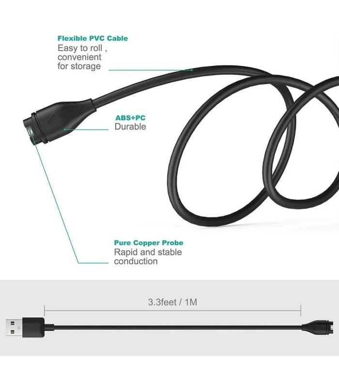 USB Charging Cable for Garmin Approach G12 S10 S12 S40 S42 S60 S62 X10 Golf
