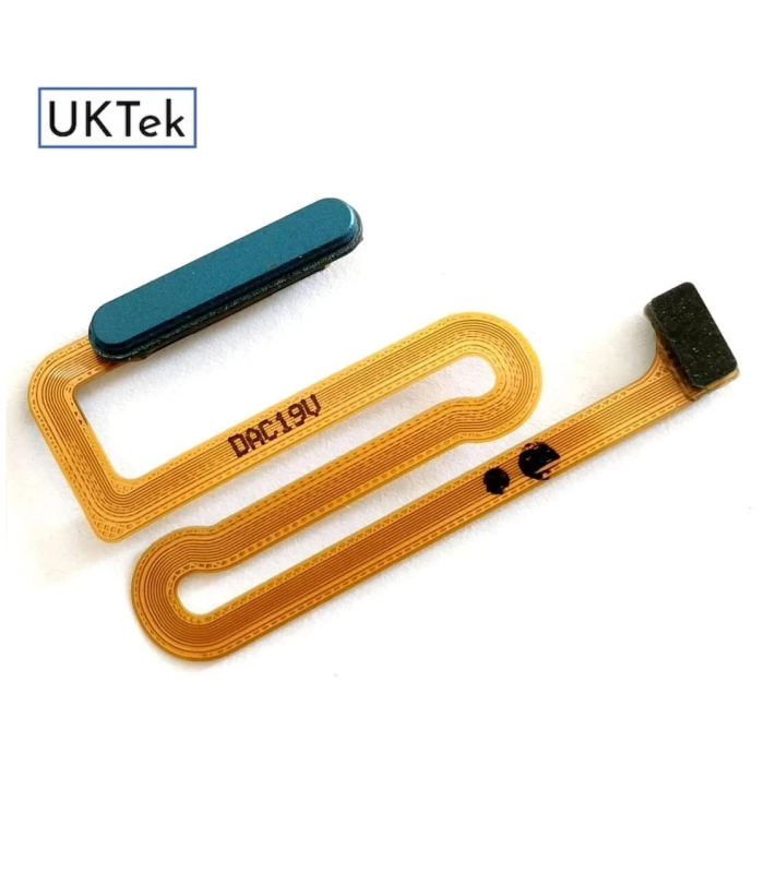 BLUE Replacement For Samsung A12 A125F Power Button & Fingerprint Sensor Flex
