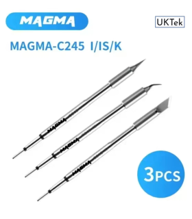 Magma Soldering Tip Tips set 3pcs T245 C245 I/IS/K  Straight Chisel Conical