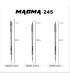 Magma Soldering Tip Tips set 3pcs T245 C245 I/IS/K  Straight Chisel Conical