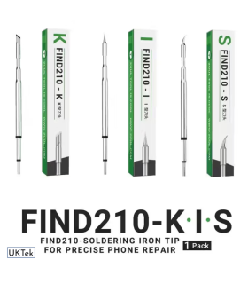 2UUL FIND210 K/I/S Soldering Iron Tips Tip Compatible T210 C210 stations