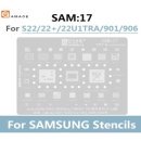 AMAOE SAM:17 BGA Reballing Stencil for SAMSUNG S22 Plus Ultra Tin Planting Steel