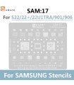 AMAOE SAM:17 BGA Reballing Stencil for SAMSUNG S22 Plus Ultra Tin Planting Steel