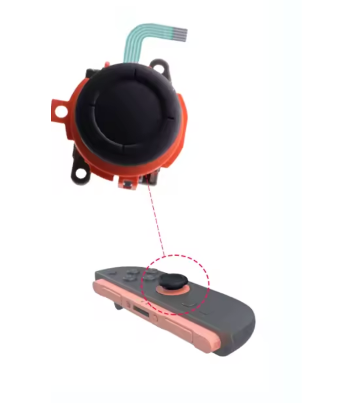 2 pcs Red Analog Joystick Thumb Stick Thumbstick Joy Con For Nintendo Switch 2