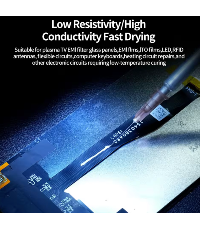 Solderless Silver Conductive Adhesive Paste PCB Electronics Soldering 0.5ml