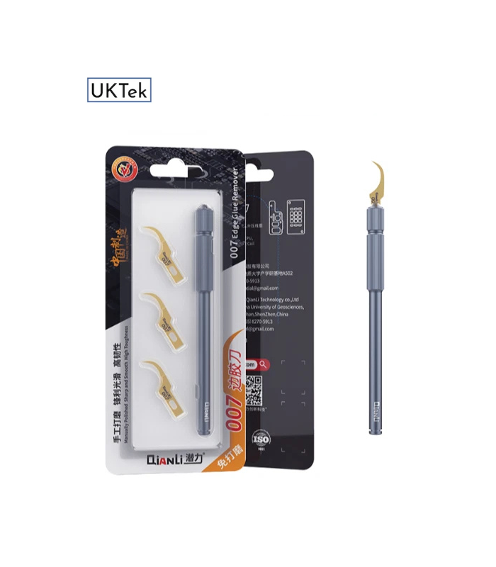 QIANLI 007 Glue Cleaner with 3 Curved Crescent Blades for BGA IC Chip Repair -UK