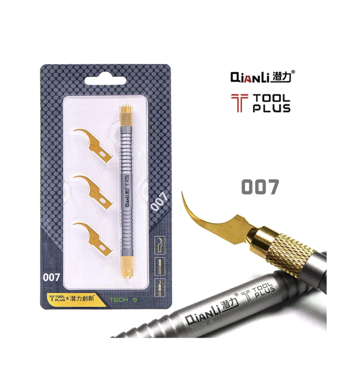 QIANLI 007 Glue Cleaner with 3 Curved Crescent Blades for BGA IC Chip Repair -UK