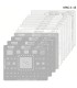 Apple Macbook Reballing Reball Stencil Steel Mesh CPU SSD motherboard 13 in 1