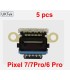 5 pcs Google Pixel 7 6 pro 6pro 7 Pro 7pro Charging Port Socket Part Jack Block