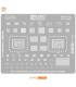 Apple iPhone 17 Plus Pro Max A16/A15 BGA Reballing reball Stencil Tin Soldering