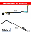 BLACK Apple iPad 5 2017 iPad 6 2018 Replacement Home Button Flex Cable