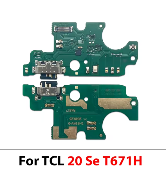 TCL 20 SE  T671 Charging Port block board Type-C Dock Connector Microphone