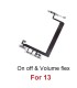 Apple iPhone 13 ON OFF Power Volume Button Flex Cable Mute Switch Buttons