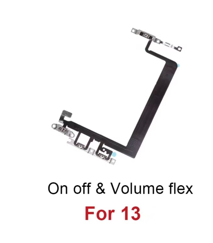 Apple iPhone 13 ON OFF Power Volume Button Flex Cable Mute Switch Buttons