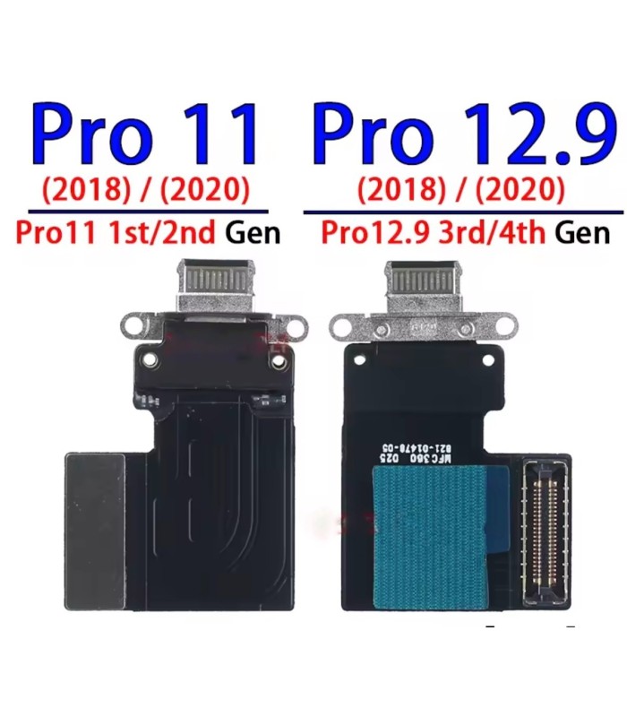 For Apple iPad Pro 12.9 4th 3rd pro 11 1st 2nd Gen 2020 Charging Port Flex