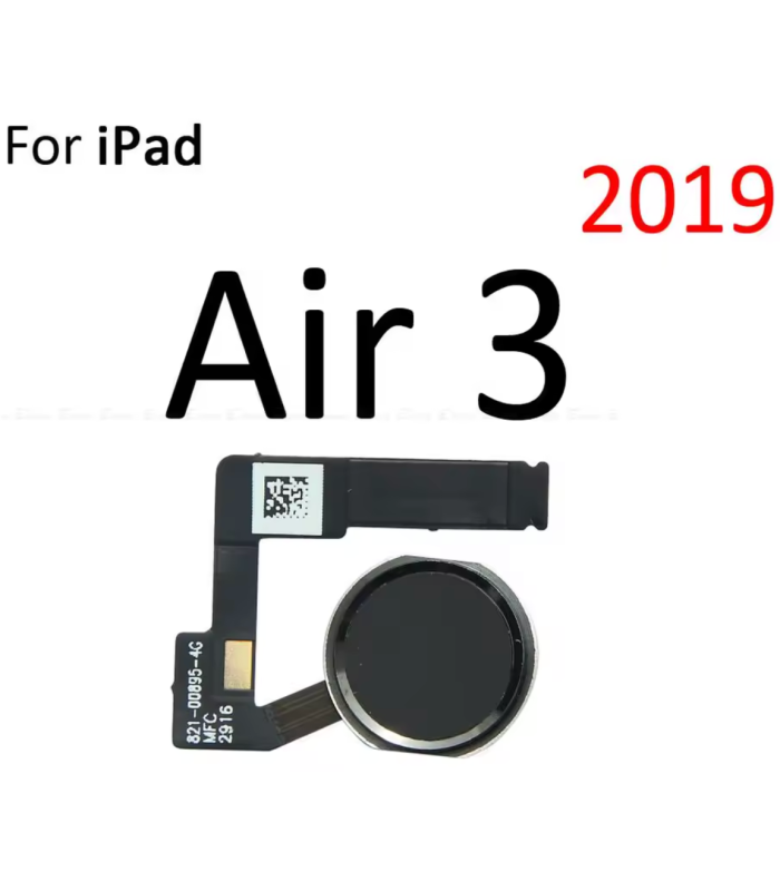 For Apple iPad Air 3 2019 Replacement Home Button Flex cable (Black)