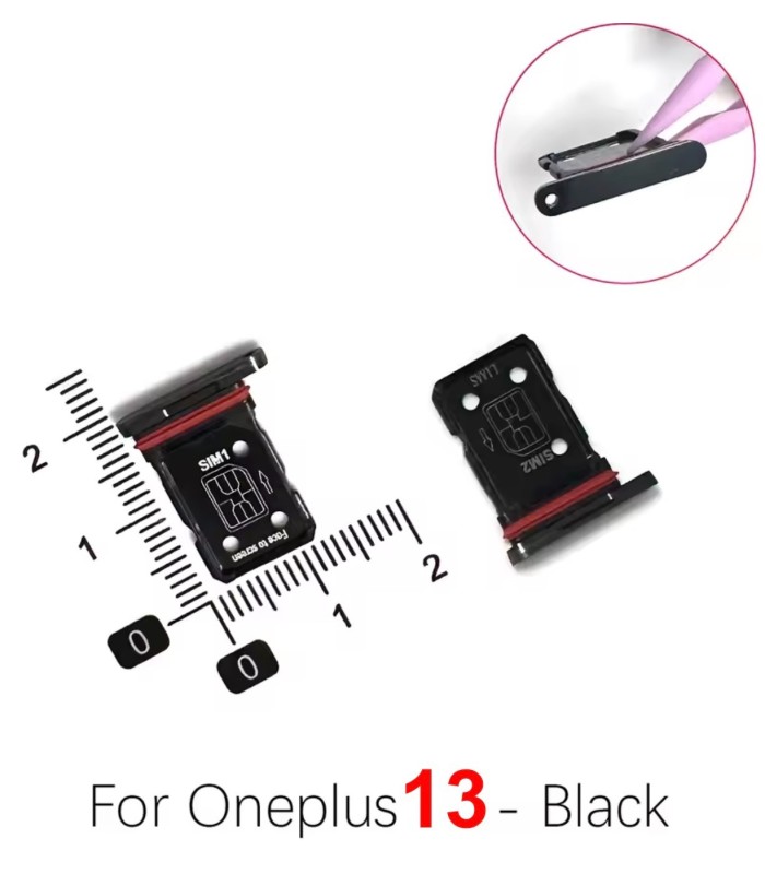 OnePlus One plus 13 SIM Card Simcard Tray adapter holder (Black colour)