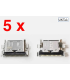 5pcs Huawei Matebook D15 Boh-WAQ9R Type C USB DC Charging Socket Connector Port
