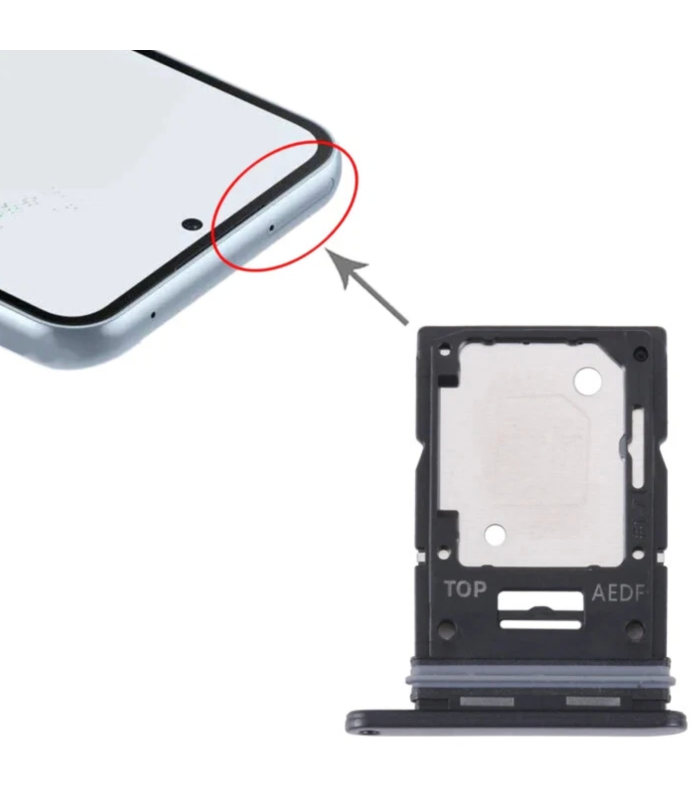 Black Samsung Galaxy A54 5G Dual Sim / SD Memory Card Replacement Tray Holder