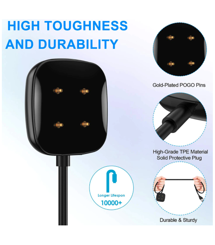 Replacement Magnetic Dock Charger Cable for Fitbit Sense / Versa 3