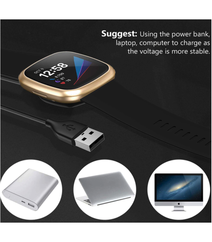 Replacement Magnetic Dock Charger Cable for Fitbit Sense / Versa 3