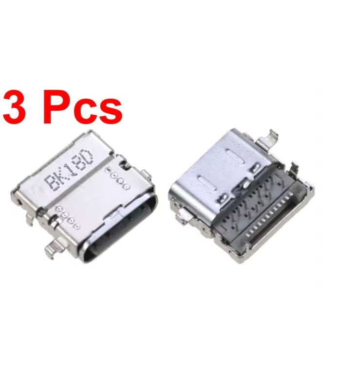 3 pcs Microsoft Surface Go 2 3 USB C charge charging PORT  connector