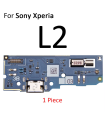 Sony L2 Type - C Charging Port Board PCB Flex with Mic Module + Vibrator