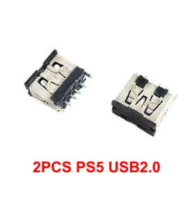 2 pcs Sony PlayStation 5 PS5 Front USB 2.0 Type-A Hi-Speed Port Jack Connector