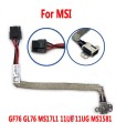 MSI MS-1581 MS1581 GF76 DC Cable Jack Socket Charging Power Port K1G-3004100-H39