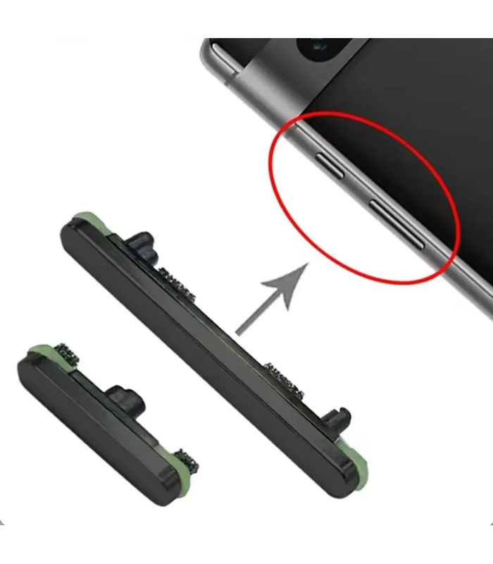 Google Pixel 10 Black Replacement Side Power Volume Up Down Buttons Keys