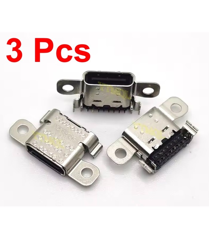 3 pcs pAmazon Fire HD 10 TG425K 13th 8 10 Gen K72LL3 Type C Charging Port Socket